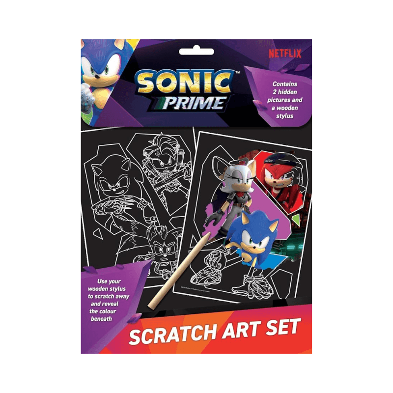 Sonic Prime Scratch Art Set — image 1
