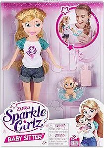 Sparkle Girlz Baby Sitter Doll Playset 10064 - Colorland Toys