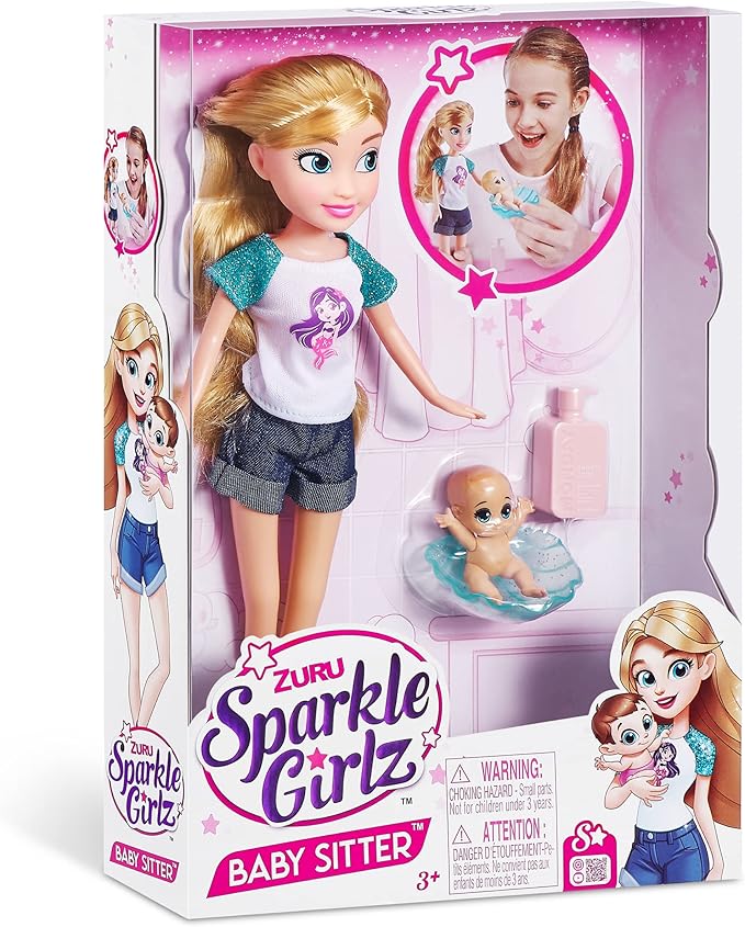 Sparkle Girlz Baby Sitter Doll Playset 10064 - Colorland Toys