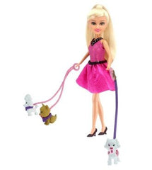 Sparkle Girlz Dog Walker Doll Playset 10065 - Colorland Toys