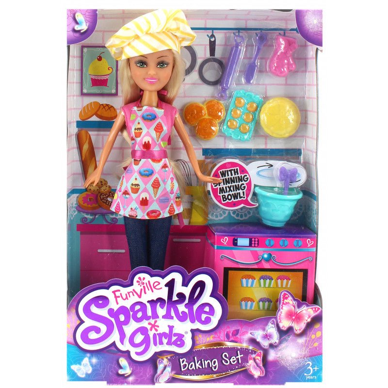 Sparkle Girlz Doll Baking Playset 10073 - Colorland Toys