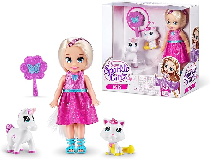 Sparkle Girlz Fashion Girl with Pets 100522