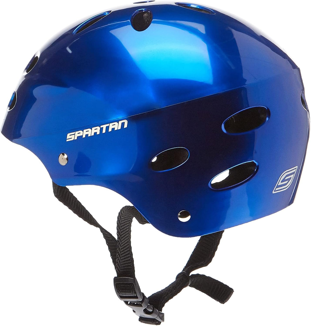 Spartan Blue Glossy Helmet SP-9014 — image 2