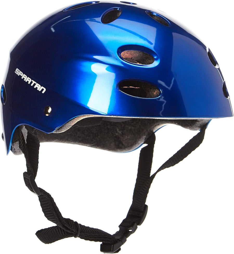 Spartan Blue Glossy Helmet SP-9014 — image 1