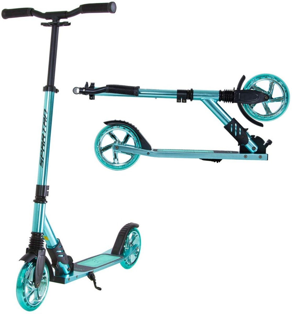 Spartan Extreme Folding Scooter - Mint Blue 180mm SP - 7011 - Colorland Toys