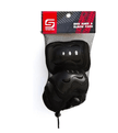 Spartan Knee & Elbow Pads and Wrist Protective Set Black S SP-9061S