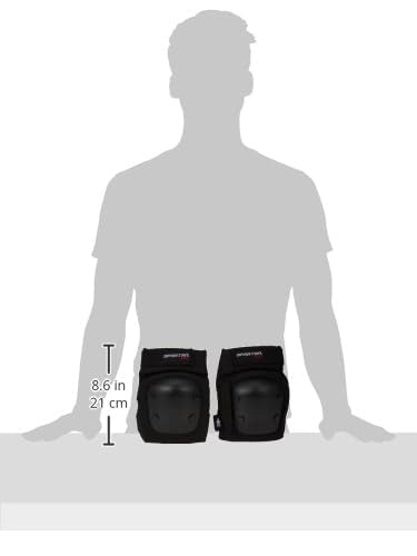 Spartan Knee & Elbow Pads and Wrist Protective Set Black XS SP - 9061XS - Colorland Toys