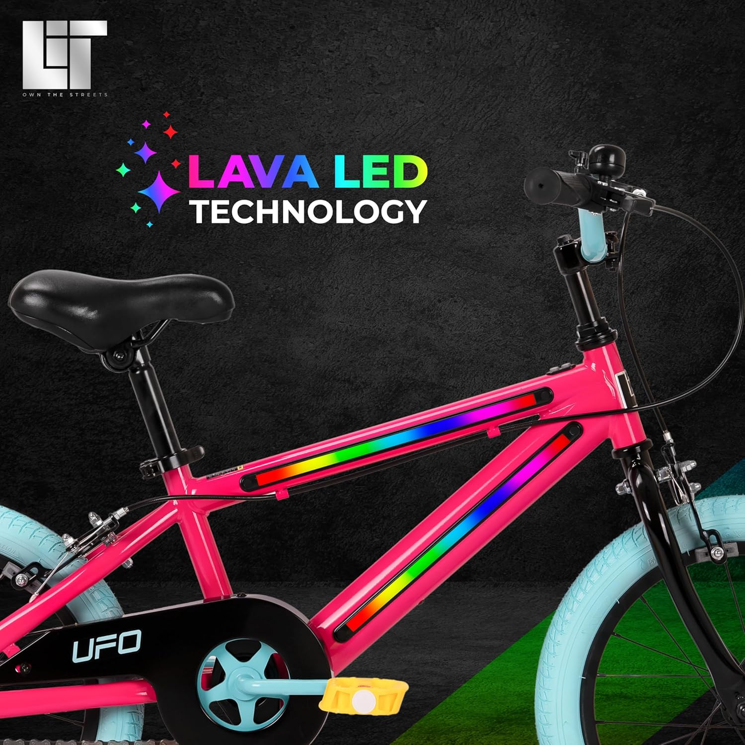 Spartan LiT UFO 16 - Inch Hot Pink Bicycle LT - 3001 - Colorland Toys