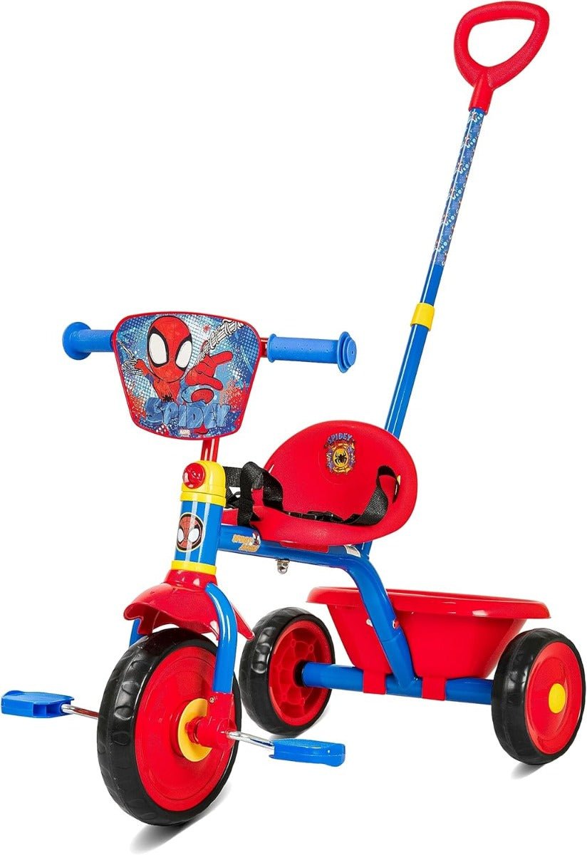 Spartan Marvel Spiderman Tricycle with Pushbar SP - 5013 - Colorland Toys