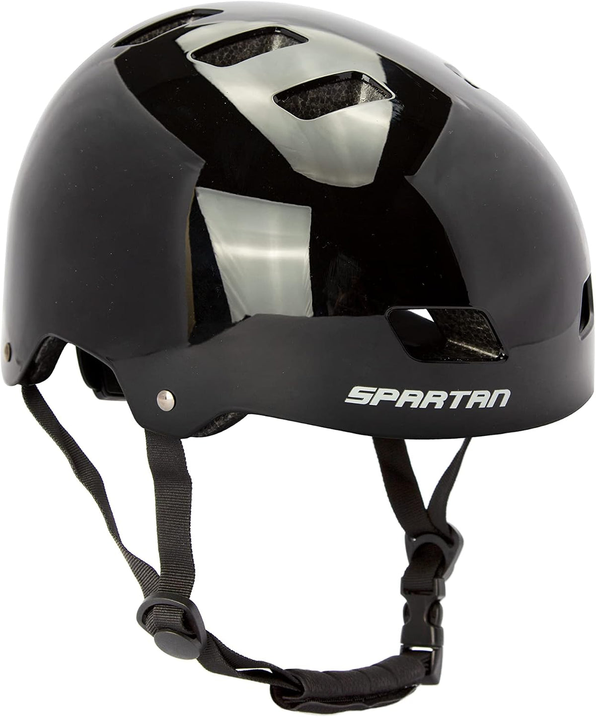 Spartan Mirage Jr Skate Helmet - Midnight Black S/M-53-56 cm SP-9089 — image 1