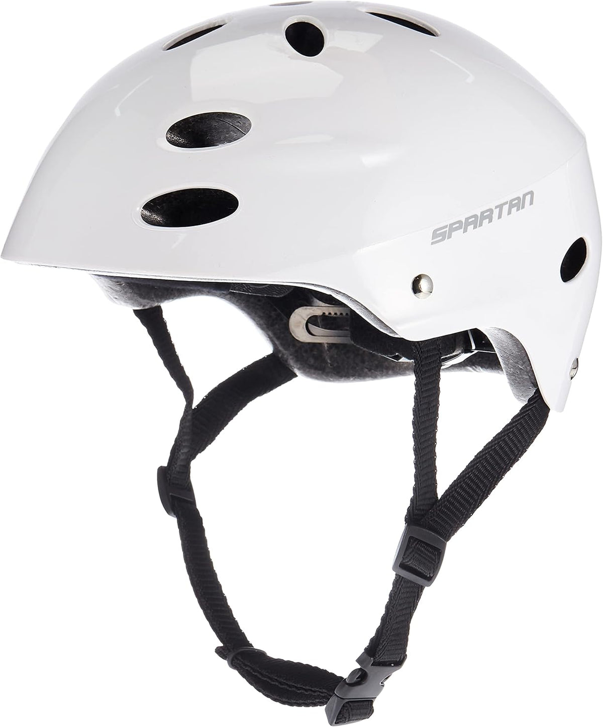 Spartan White Glossy Helmet SP-HL-9002 — image 1