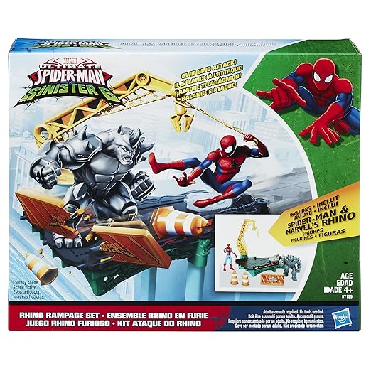 Spider - Man Web City Rhino Rampage Set B7199 - Colorland Toys