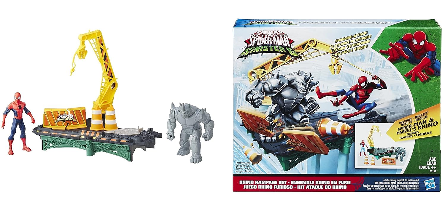 Spider - Man Web City Rhino Rampage Set B7199 - Colorland Toys