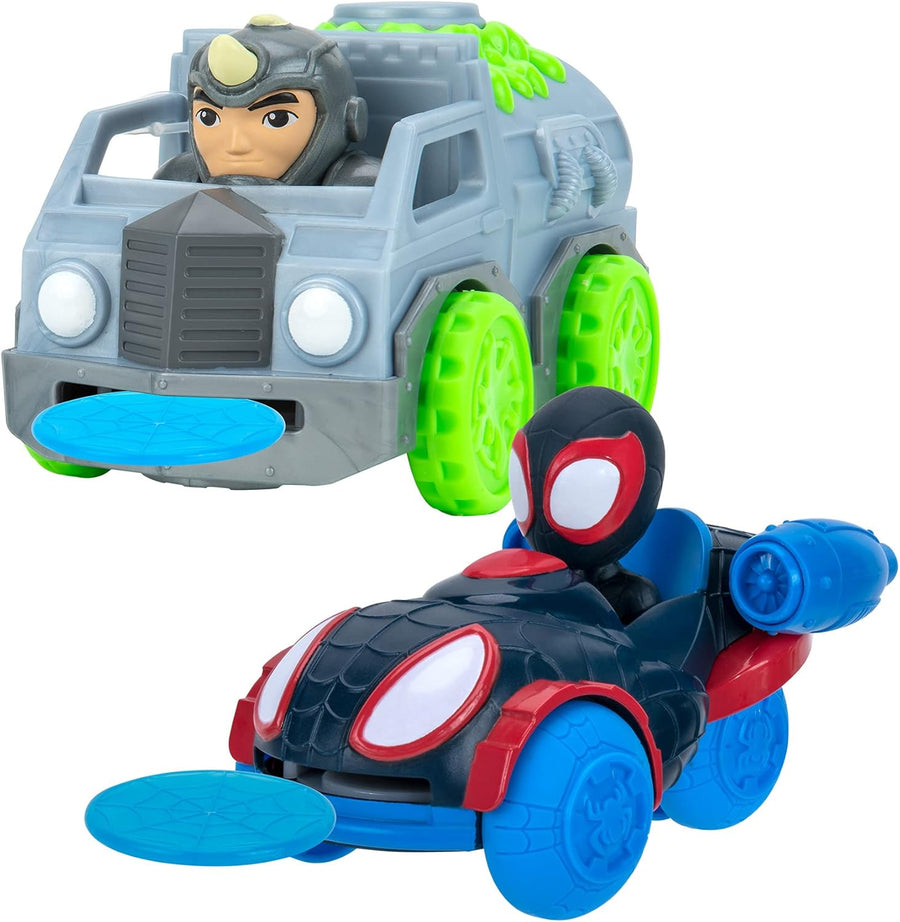 Spidey and His Amazing Friends Little Vehicle 2-Pack – Miles Morales Vs Rhino — image 1