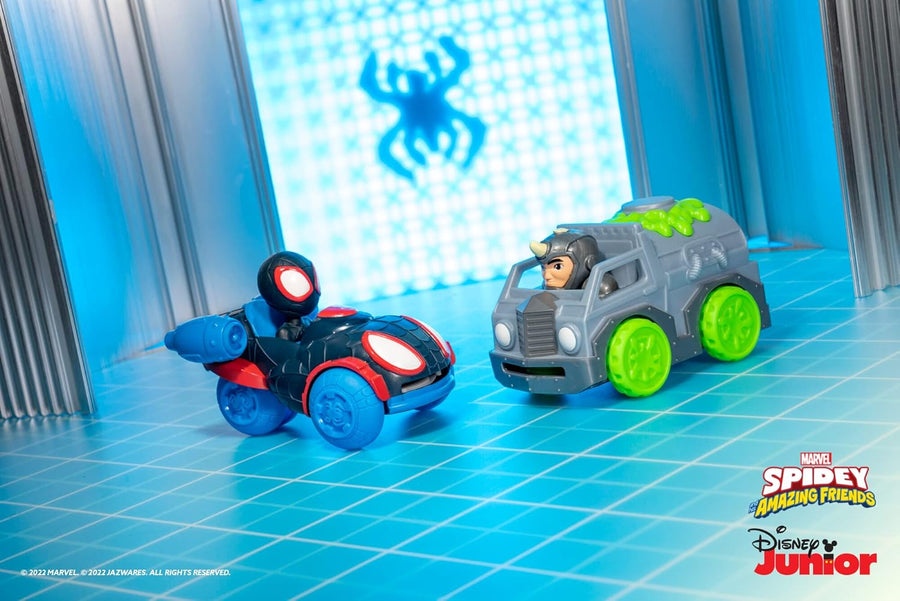 Spidey and His Amazing Friends Little Vehicle 2-Pack – Miles Morales Vs Rhino — image 4