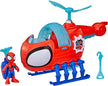 SPIDEY AND HIS AMAZING FRIENDS Marvel Team Spidey Copter 3-Inch Figure Set