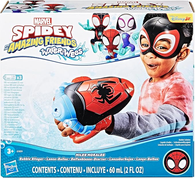 Spidey And His Amazing Friends Miles Bubble Slinger G1859 - Colorland Toys