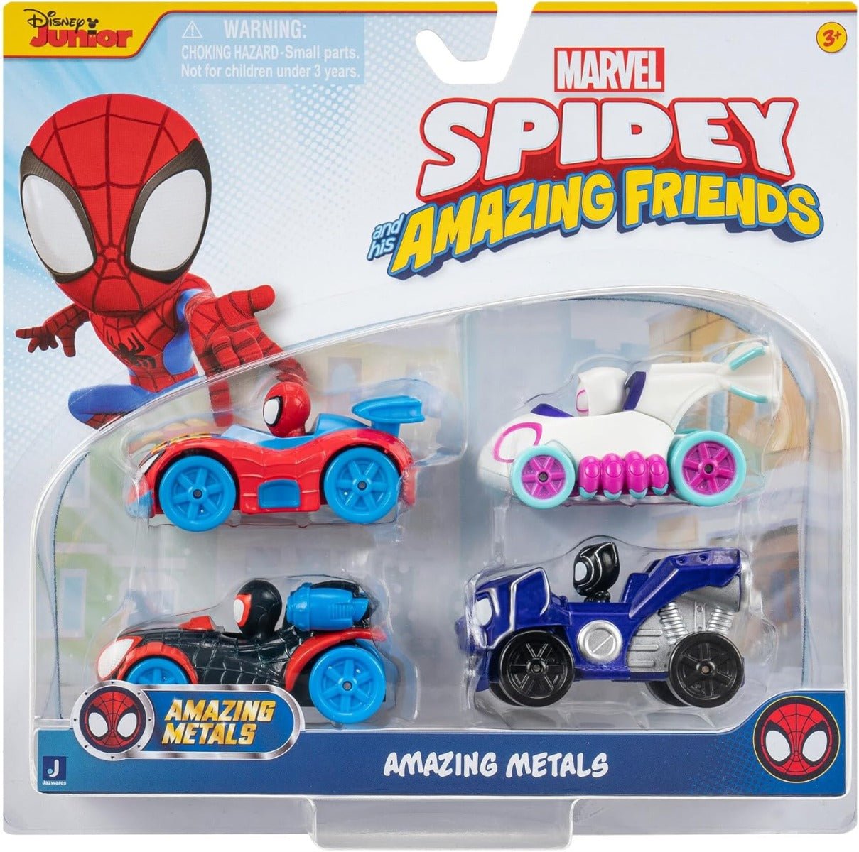 Spidey & His Amazing Friends Amazing Metals 4 - Pack SNF0200 - Colorland Toys
