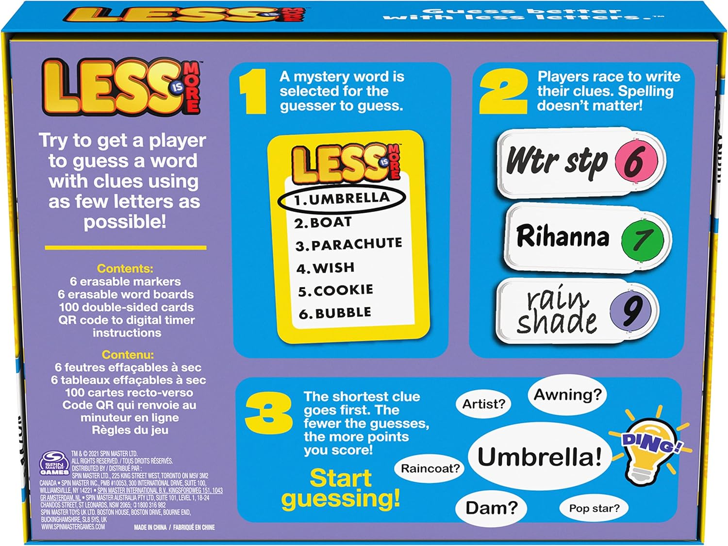 Spin Master Less is More Board Game 6064352 - Colorland Toys