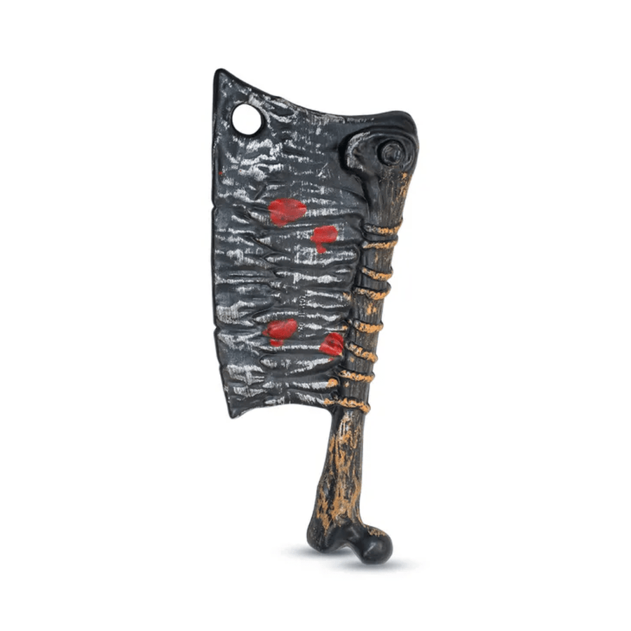 Spooky Halloween Bloodstained Fake Bone Cleaver — image 1