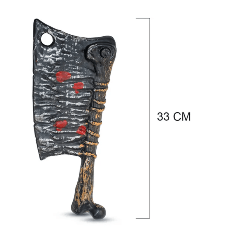 Spooky Halloween Bloodstained Fake Bone Cleaver — image 3