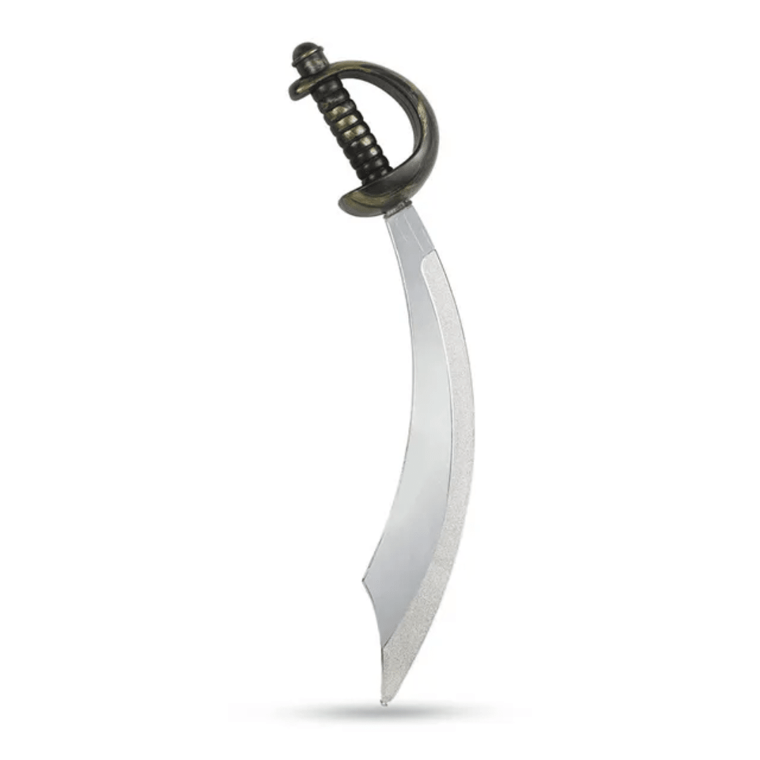 Spooky Halloween Pirate Long Cutlass Sword - Silver — image 1