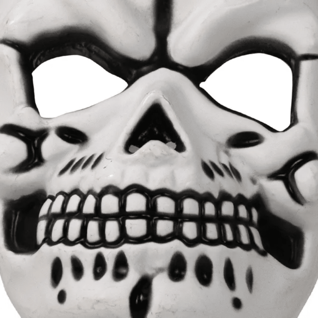 Spooky White Skull / Skeleton Halloween Mask — image 2