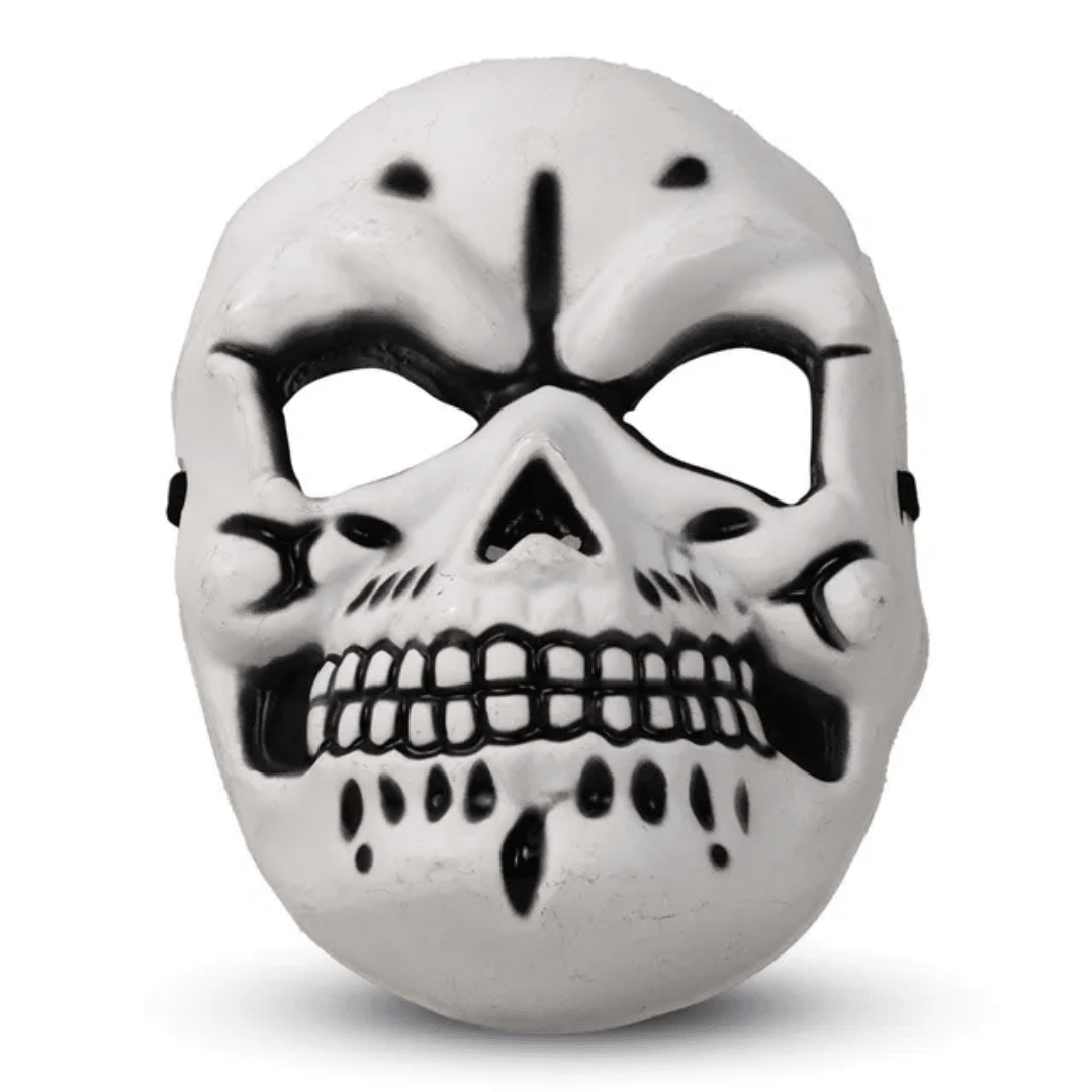 Spooky White Skull / Skeleton Halloween Mask — image 1