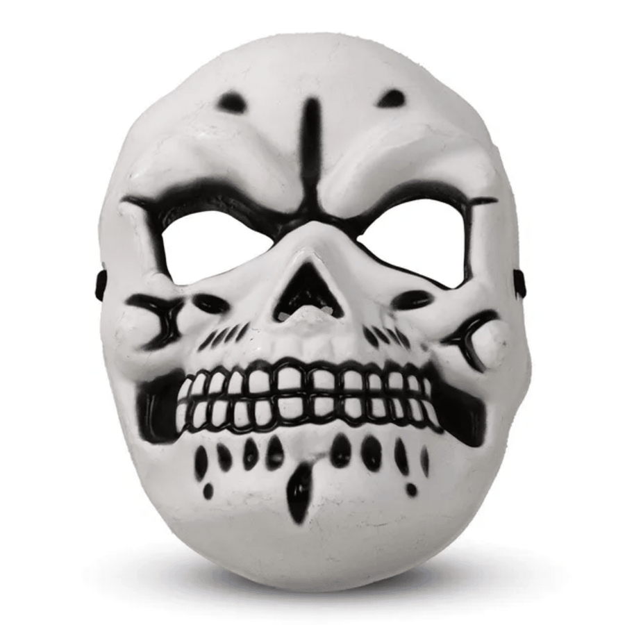 Spooky White Skull / Skeleton Halloween Mask — image 1