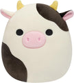 Squishmallow Connor Black and White Cow 7.5inches SQCR05373