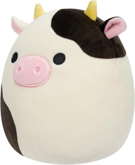 Squishmallow Connor Black and White Cow 7.5inches SQCR05373 - Colorland Toys