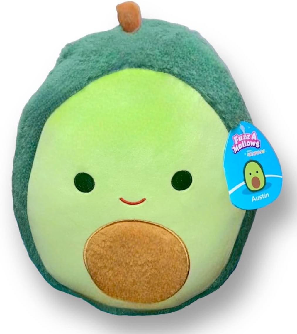 Squishmallow Fuzzamallows Austin Green Avacado SQCR00343 - Colorland Toys