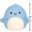 Squishmallow Fuzzamallows Davie Blue Shark 12inches