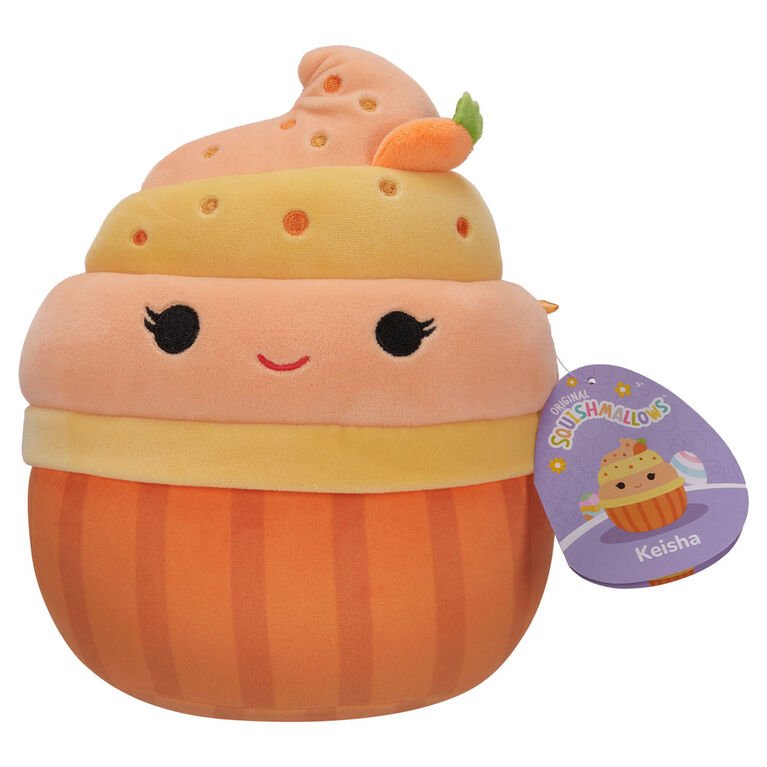 Squishmallow little Easter Keisha Orange Cupcake Plush Toy - Colorland Toys