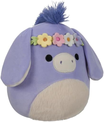 Squishmallow Little Plush Easter - Milanda the Periwinkle Donkey 7.5inches - Colorland Toys