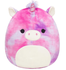 Squishmallow Plush 12in - Lola The Tie - Dye Unicorn SQCR04163/SQCR04158 - Colorland Toys