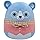 Squishmallow Plush Easter - Ozu Periwinkle Bear 5inches