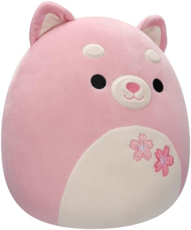 Squishmallow Sakura Setude Shiba With Flowers Plush 12inch — image 2