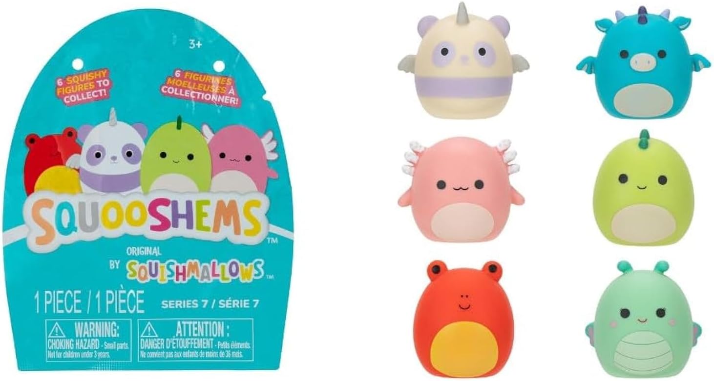 Squishmallow Squooshems Friends & Fantasy Squad 2.5" Foam Stress Toy – SQSS00009 - Colorland Toys