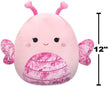 Squishmallow Velvet Mogo The Light Pink Butterfly Plush 12inch