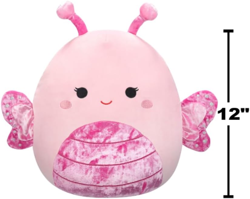 Squishmallow Velvet Mogo The Light Pink Butterfly Plush 12inch — image 5