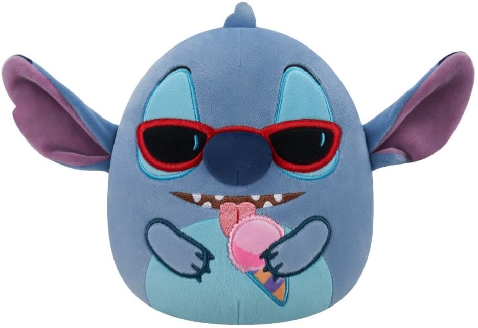 Squishmallows 8 Inch Disney Stitch Holding Snow Cone Plush Toy — image 1