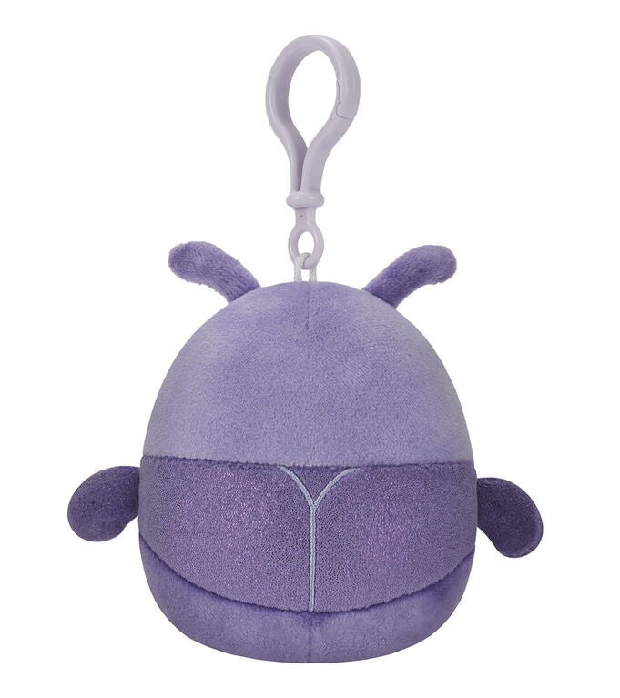 Squishmallows Clip On - Purple Beetle 3.5inch SQCR00783/DIS0459 - Colorland Toys