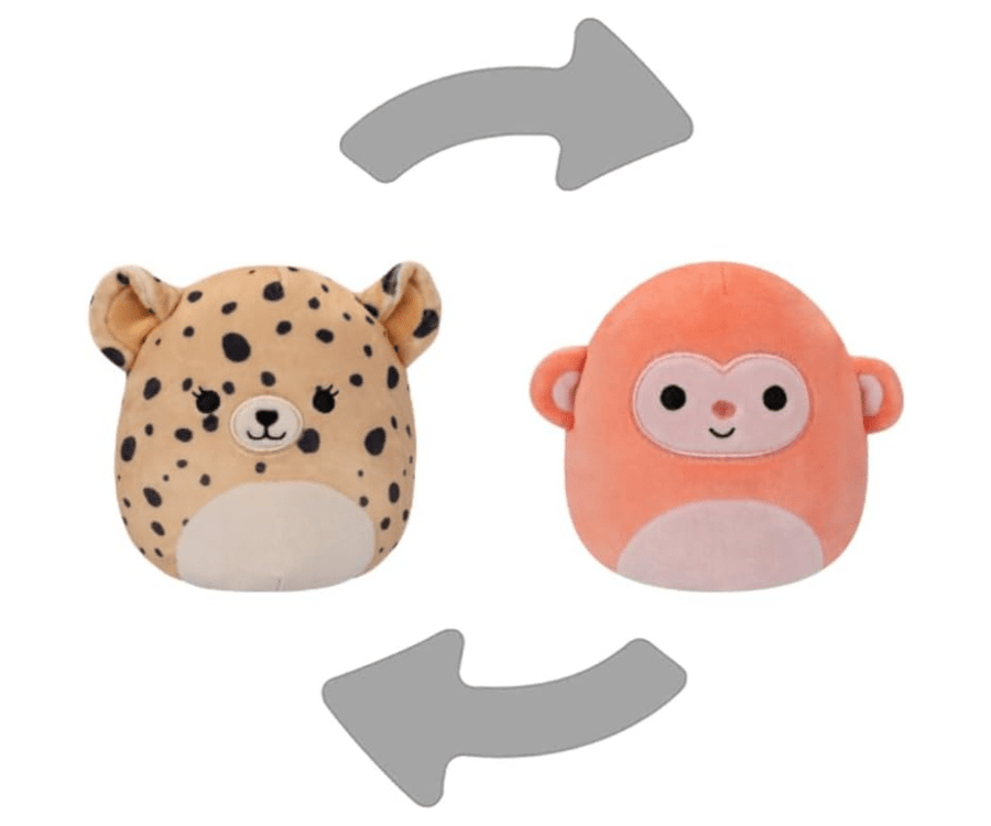Squishmallows Flip A Mallow Lexie The Cheetah And Elton The Monkey — image 1