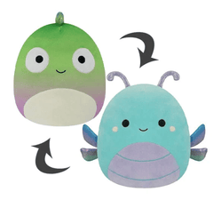 Squishmallows Flip A Mallows - Denton Chameleon & Heather Dragonfly 5inch SQFP00063/SQFP00060 - Colorland Toys