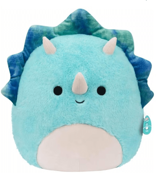 Squishmallows Fuzzamalow Plush 12in - Malik The Triceratops SQCR04180/SQCR04175 — image 1