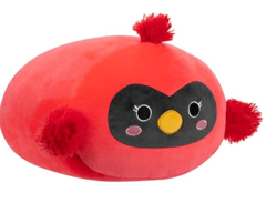 Squishmallows Rainbow Cazlan The Red Cardinal Stackable Plush Toy 12in - Colorland Toys