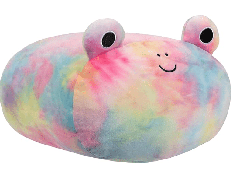 Squishmallows Rainbow Tie Dye Frog Carlito Stackable Plush Toy 12in — image 2
