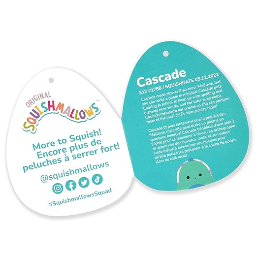 Squishmallows Rare Limited Edition – Cascade The Teal Turtle - Colorland Toys