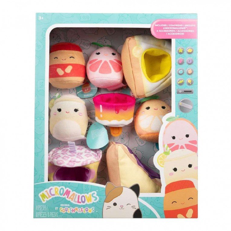 Squishmallows SQMM Micromallows 2.5In Delux Plush Accessory Set SQMM0018 - Colorland Toys